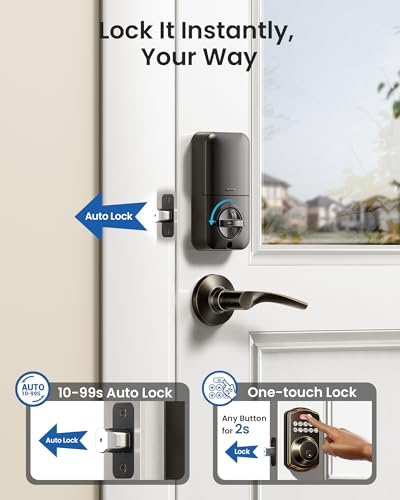 Veise Keyless Entry Door Lock with Oil Rubbed Bronze