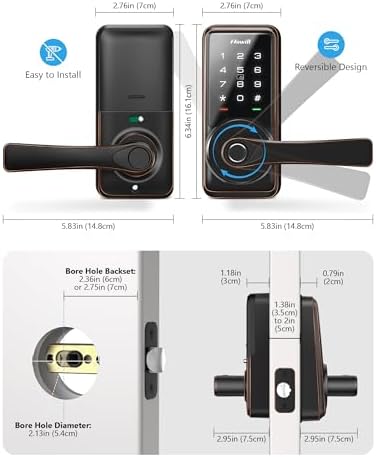 Zowill Smart Door Lock with Fingerprint Entry