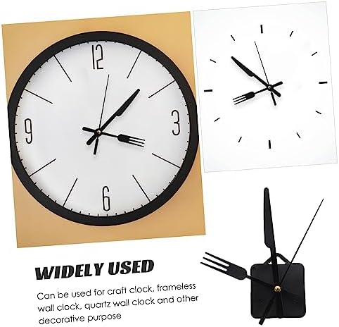 SOESFOUFUReplacement Part for Wall Clocks Black Fork Hands Clock Movement