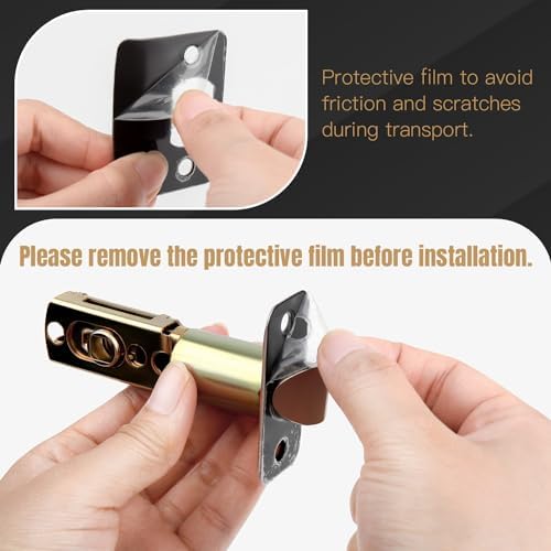 Wave Style Privacy Door Handle Keyless Lever with Red Finish