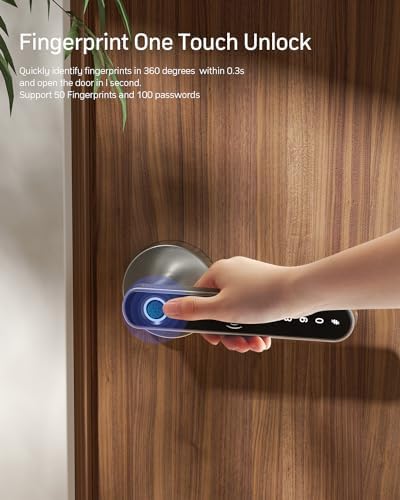 TMEZON Smart Keyless Door Lock with Fingerprint Entry
