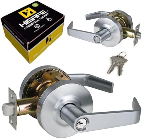 Heavy Duty Commercial Door Lock SATIN Chrome Finish ADA Compliant
