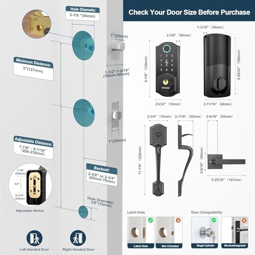 Secure Front Door Lock with Keyless Entry