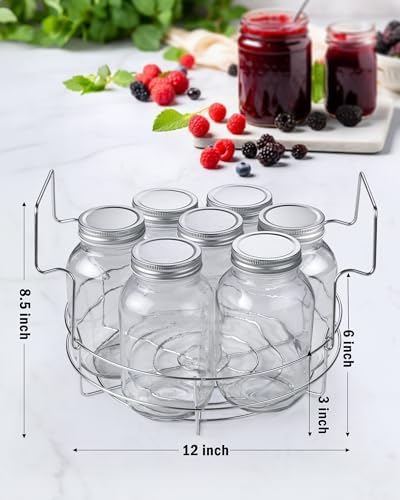 12-inch Stainless Steel Canning Rack Mason Jar Canner