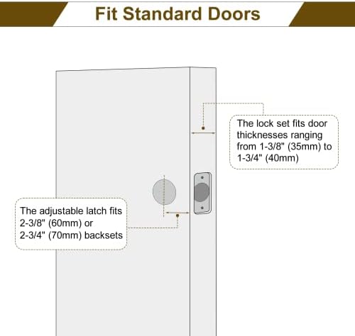 HOSOM Modern Door Lock Set