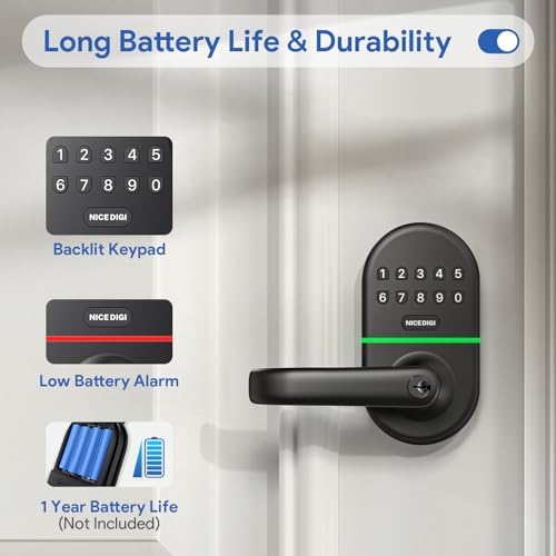 Smart Keypad Door Lock Keyless Entry for Home Car Doors
