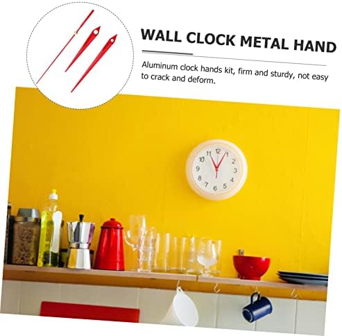 30 Set Metal Clock Hands Durable Replacement for Red Aluminum Clocks