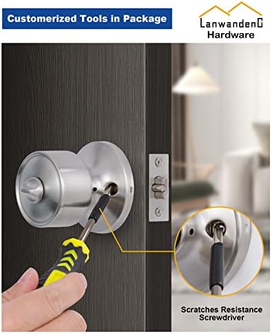 2 Set Keyed Alike Entry Door Knobs Deadbolt Lock Set