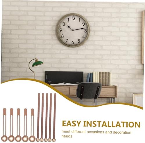 DOITool 5-Set walnut clock hands kit for DIY wall clock repair