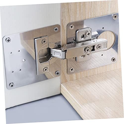 Artibetter Stainless Steel Hinge Repair Plate 4-Pack for Furniture Eroding Hinges
