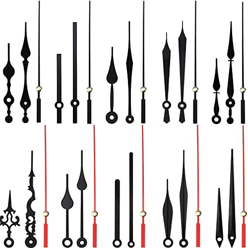 10 Stylish Black Clock Hands for Repair Aluminum Parts DIY Replacement