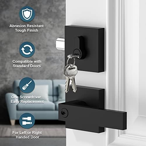 Superior Quality Black Door Handle