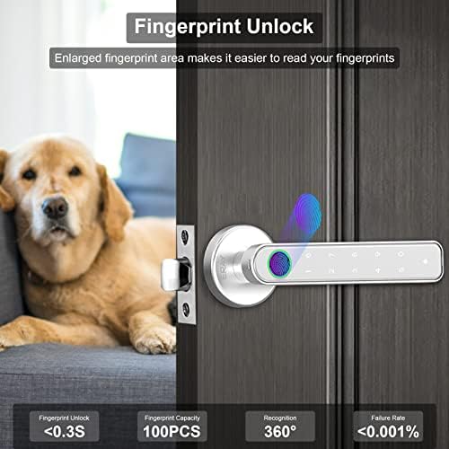 ERAY Smart Door Lock Set with Fingerprint Keypad Security