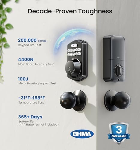 Smart Keyless Entry Door Lock with Built-in Keypad