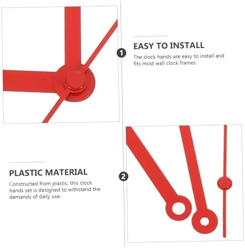 TOBBOMEY Wall Clock Hands Kit 10 Piece