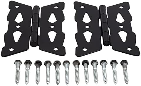 National Hardware N109-218 Decorative Butterfly Gate Hinges in Black