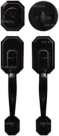 Construction Entry Lock Set with Deadbolt Oil Rubbed Bronze