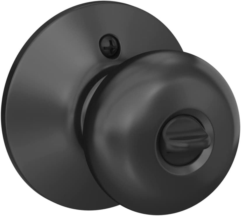 Reliable Schlage Door Knob - Keyed Entry Lock Matte Black