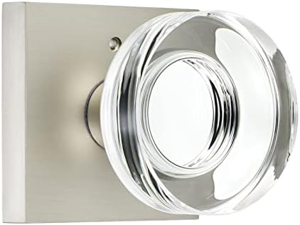 Safety First Glass Door Knobs - Emergency Release with Satin Nickel