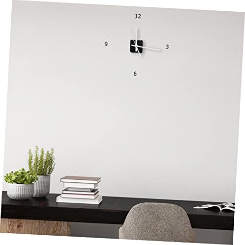 Angoily - Replacement Wall Clock Movement White Plastic Large Digital Clock with Silently Chimes