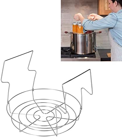 Stainless Steel Canning Rack with Foldable Handles for Mason Jars