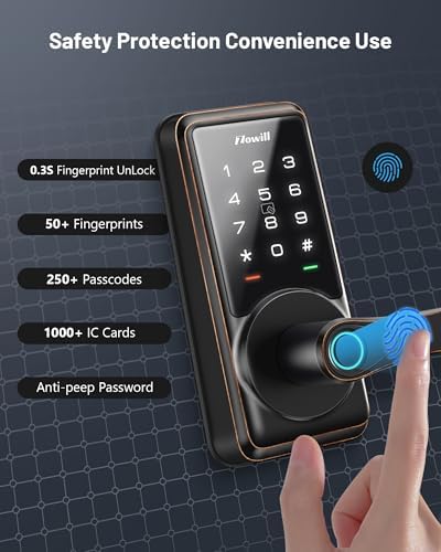 Zowill Smart Door Lock with Fingerprint Entry
