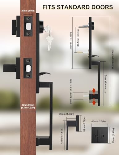 Full Escutcheon Handle Set