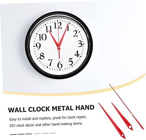 BESTYASH Red 10-Pointer Clock Mute Replacement Hands