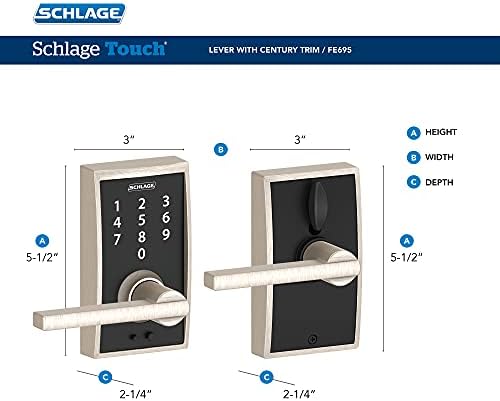 Schlate Touch Century Keyless Entry Lock