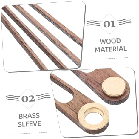 jojofuny Long Shaft Clock Movement Parts Wooden Clock Hands Kit for DIY