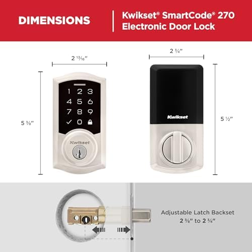 Kwikset SmartCode 270 Keyless Entry Touchpad Door Lock
