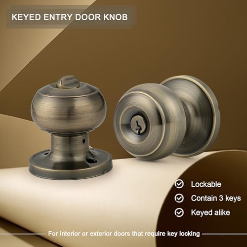 Probrico Stainless Steel Door Knobs Set