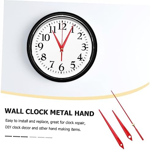 AOKWAWALIY 10-Piece Digital Wall Clock Hand Set Red