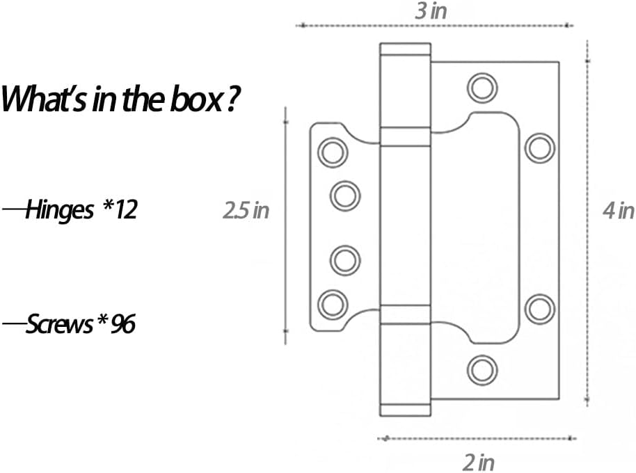 Discover the Smooth Operation of Heavy Duty 12-Piece Door Hinges