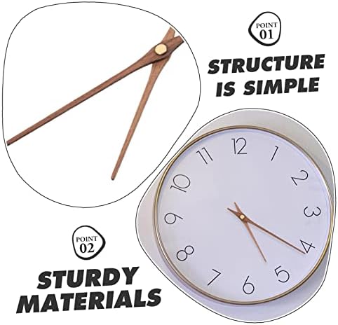 5-Piece Black Walnut Brass Clock Hands Kit for DIY Clocks