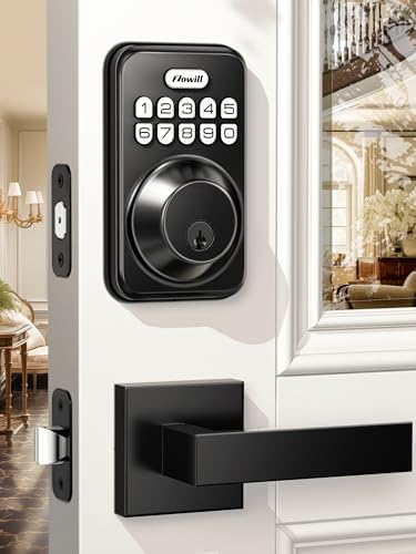 Zowill Keyless Entry Door Lock with 2 Lever Handles