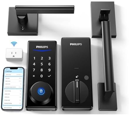 Philips Wi-Fi Smart Lock with Handle Keyless Entry Door Lock Set
