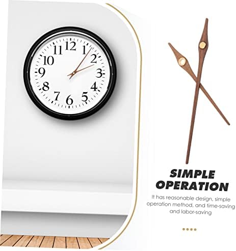 Sturdy Wooden Clock Hands Set - Replacement for Digital Clocks
