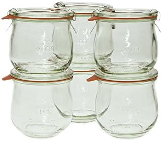 Weck Reusable Glass Jars Set of 6