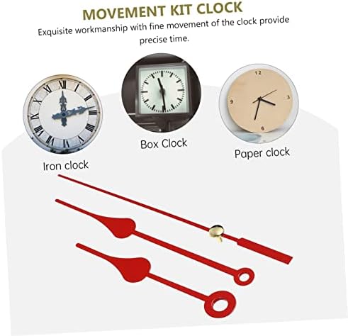 Home Clock Movement Kit Red Accurate Time quartz Clock Easy to Install