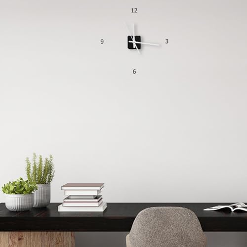 UOnlyTech White Plastic Clock Movement DIY Repair Kit for Wall Table Clocks