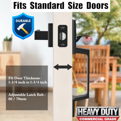 Vo XMude Front Door Handle Set for Exterior Doors