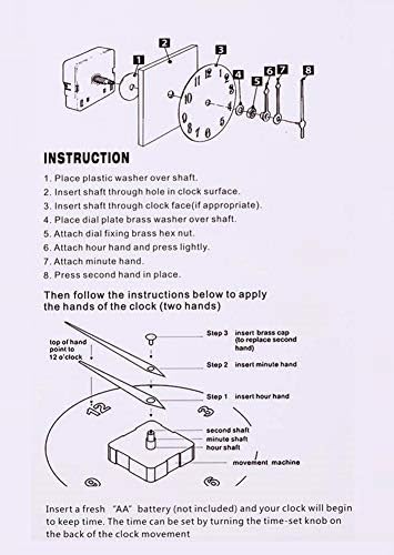 Easy-to-Install DIY Wall Clock Repair Set