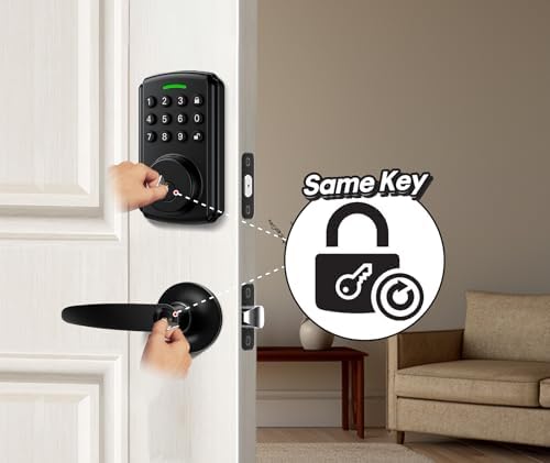 Smart Door Lock Set with WiFi Mechanic Handles