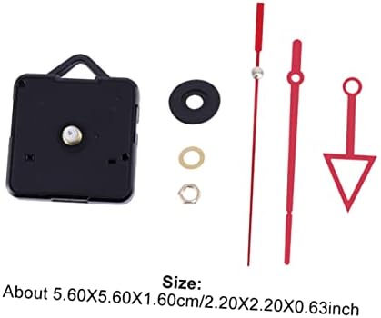 Veemoon Red Clock Hands and Mechanism Kit for DIY