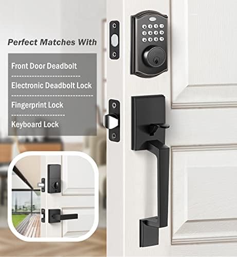 Vo XMude Front Door Handle Set for Exterior Doors