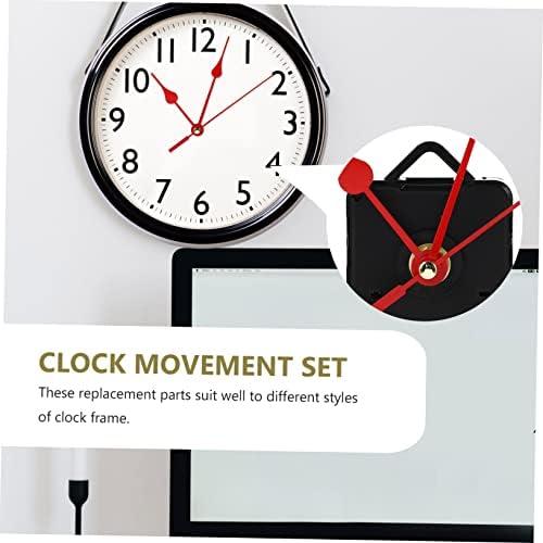 QUMIIRTY Red quartz clock movement replacement elegant red hands
