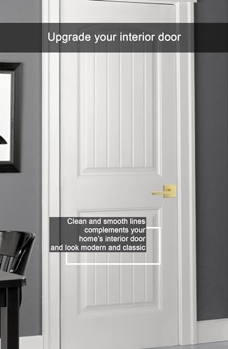 GoldenWarm Best Quality Gold Interior Door Handle with Privacy