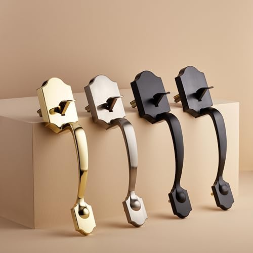Amazon Basics Handleset with Shelby Lever for Single Cylinder Lock Oil Bronze