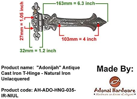 Antique Cast Iron Door Hinges